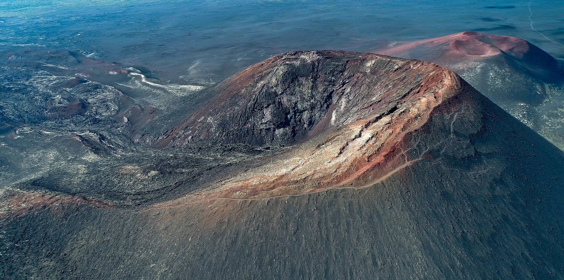 dji, фото, вулкан, кратер, толбачик, камчатка, аэрофото, пейзаж, Karasev Pavel