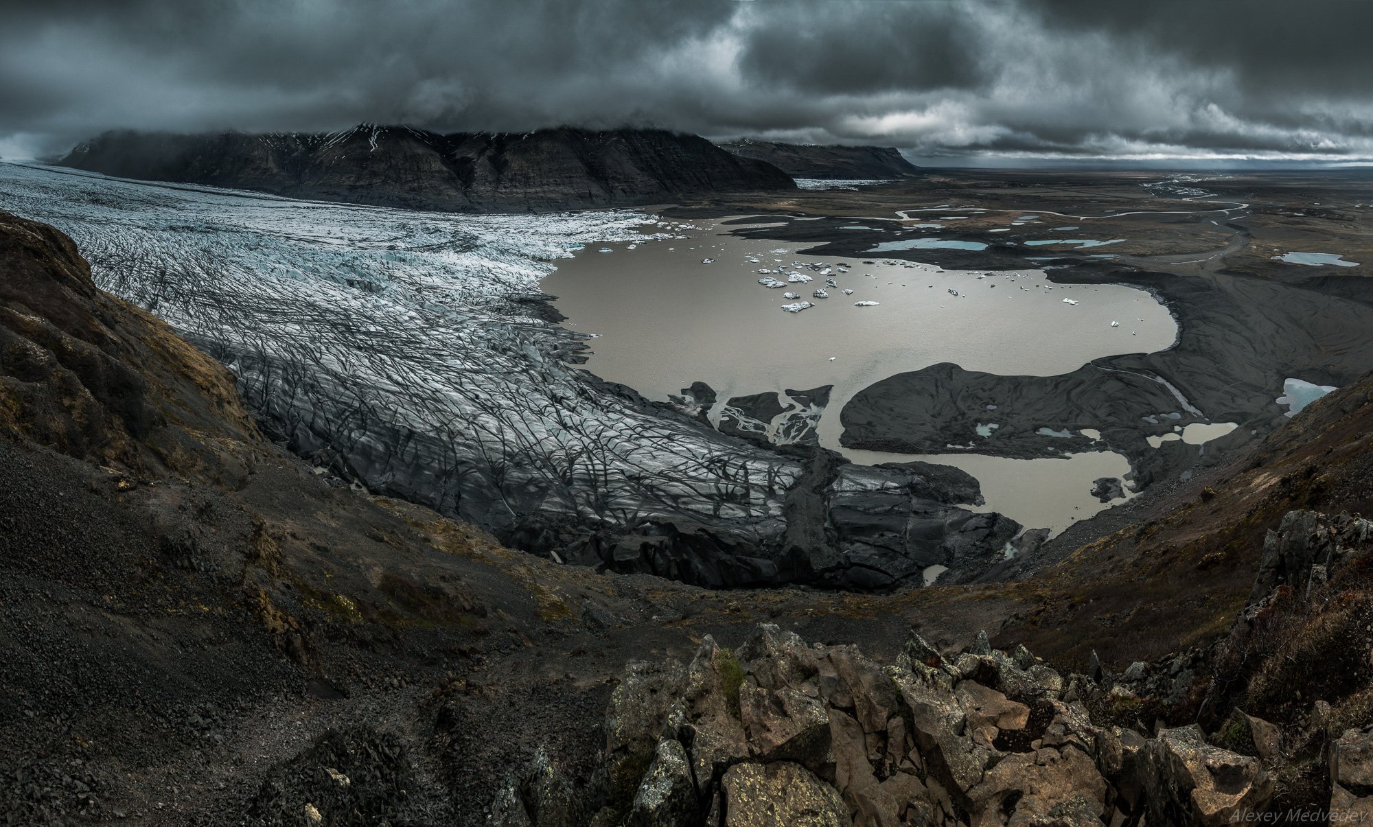 исландия, скафтафетль, skaftafellsjokull, 	горы, ватнайокудль,  austurland, ísland, Алексей Медведев