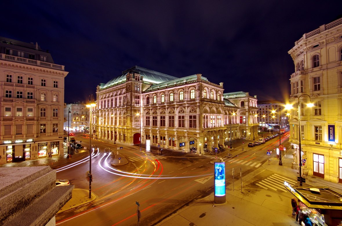 ночь, опера, вена, здание, Арсен Алабердов