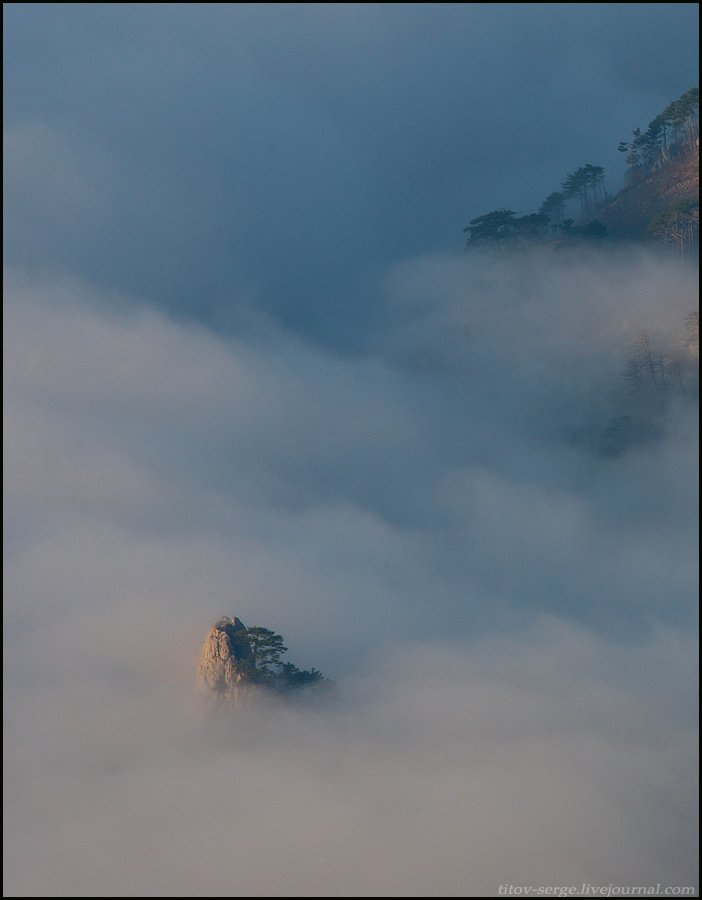 крым, горы, туман, ялта, Serge Titov