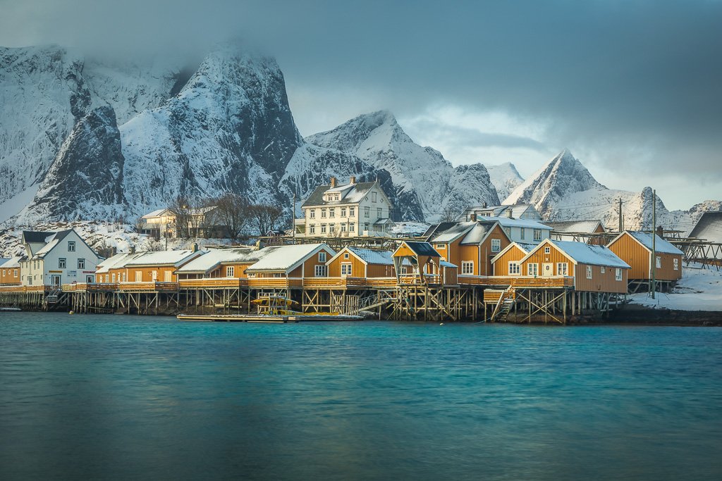 winter,norway,sakrisoy,lofoten,norwegian,scandinavia,mountains,architecture, Adrian Szatewicz