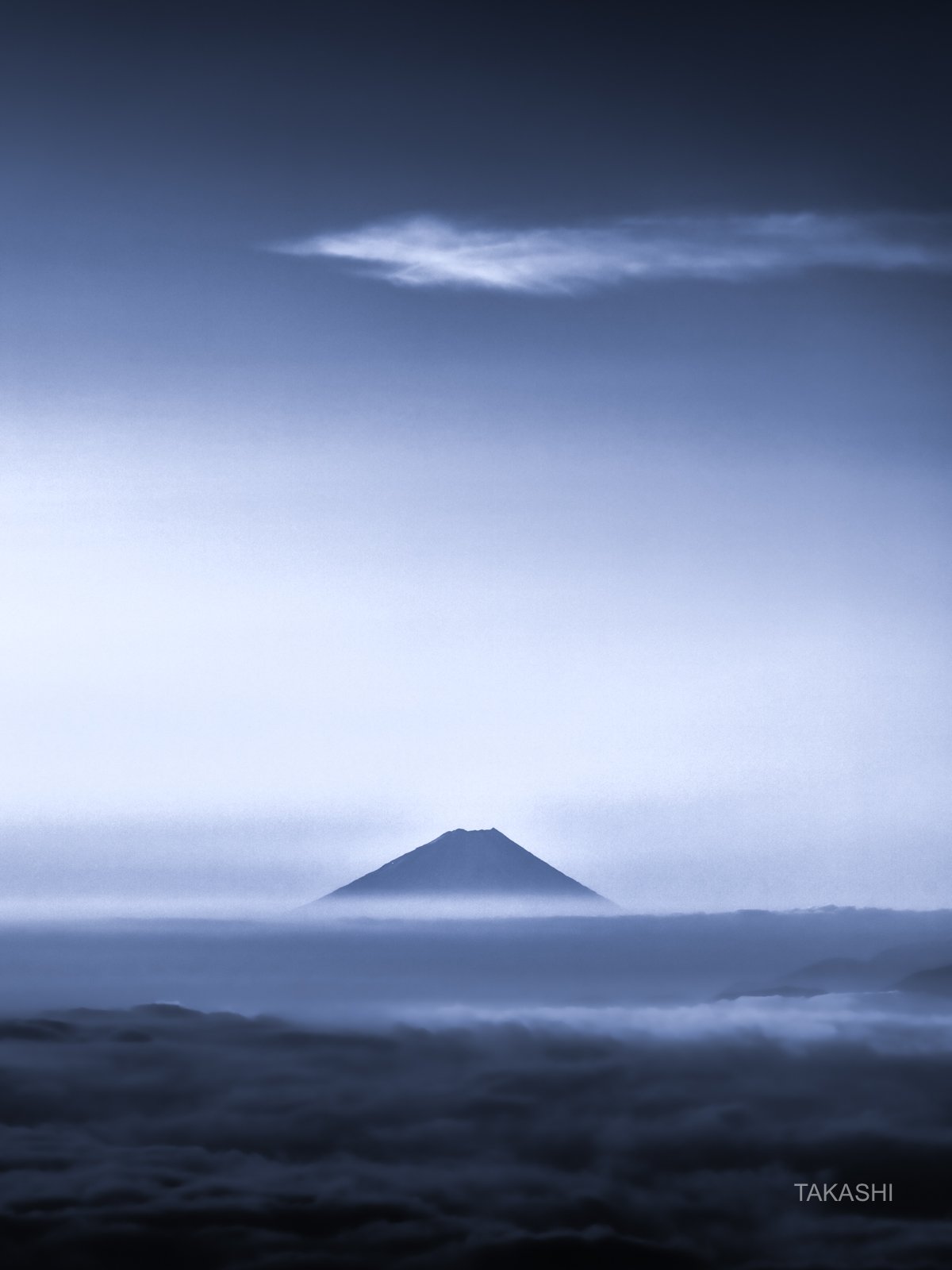 Fuji,mountain,cloud,sea of clouds,Japan,amazing,, Takashi