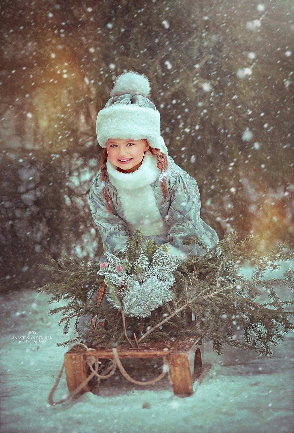 Снегурочка, дети, зима, масленница, Анастасия Бембак