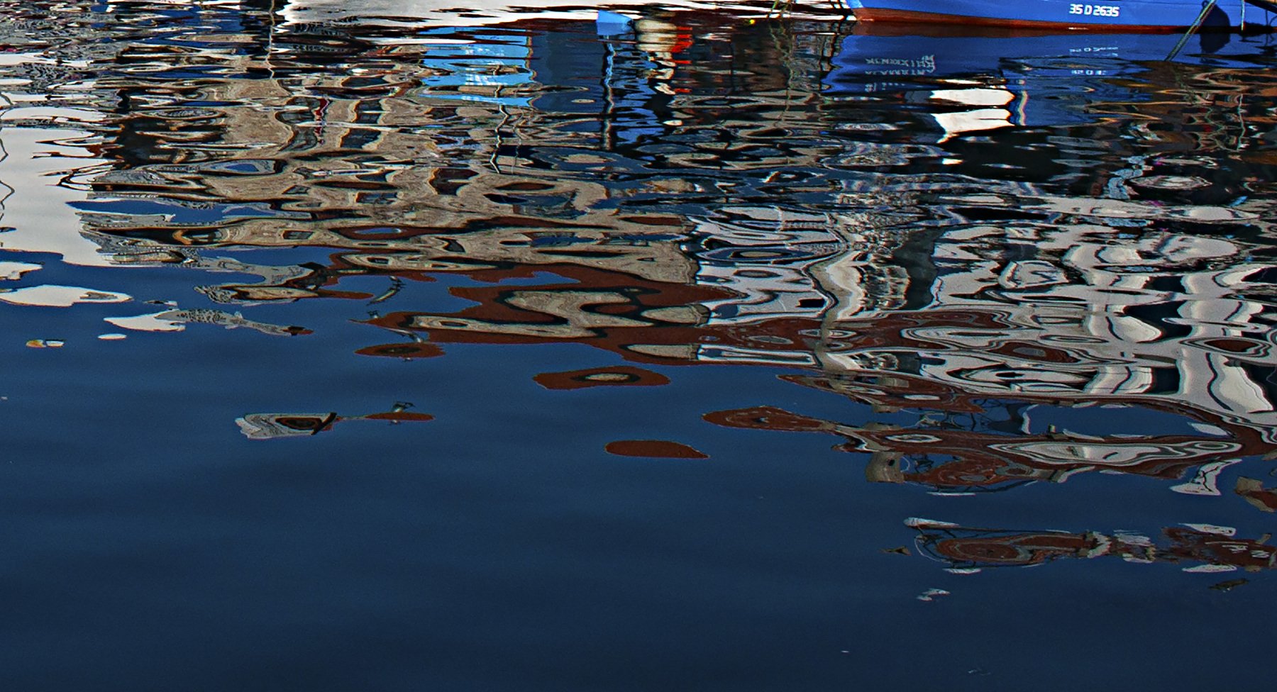 sea,boat,reflections,colors,art,image,, Nihan Bayındır