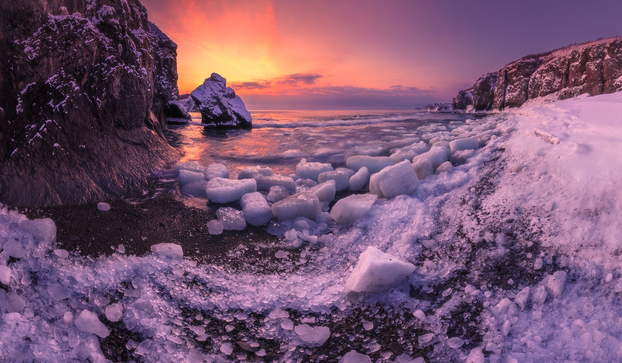 панорама, море, скалы,, Андрей Кровлин