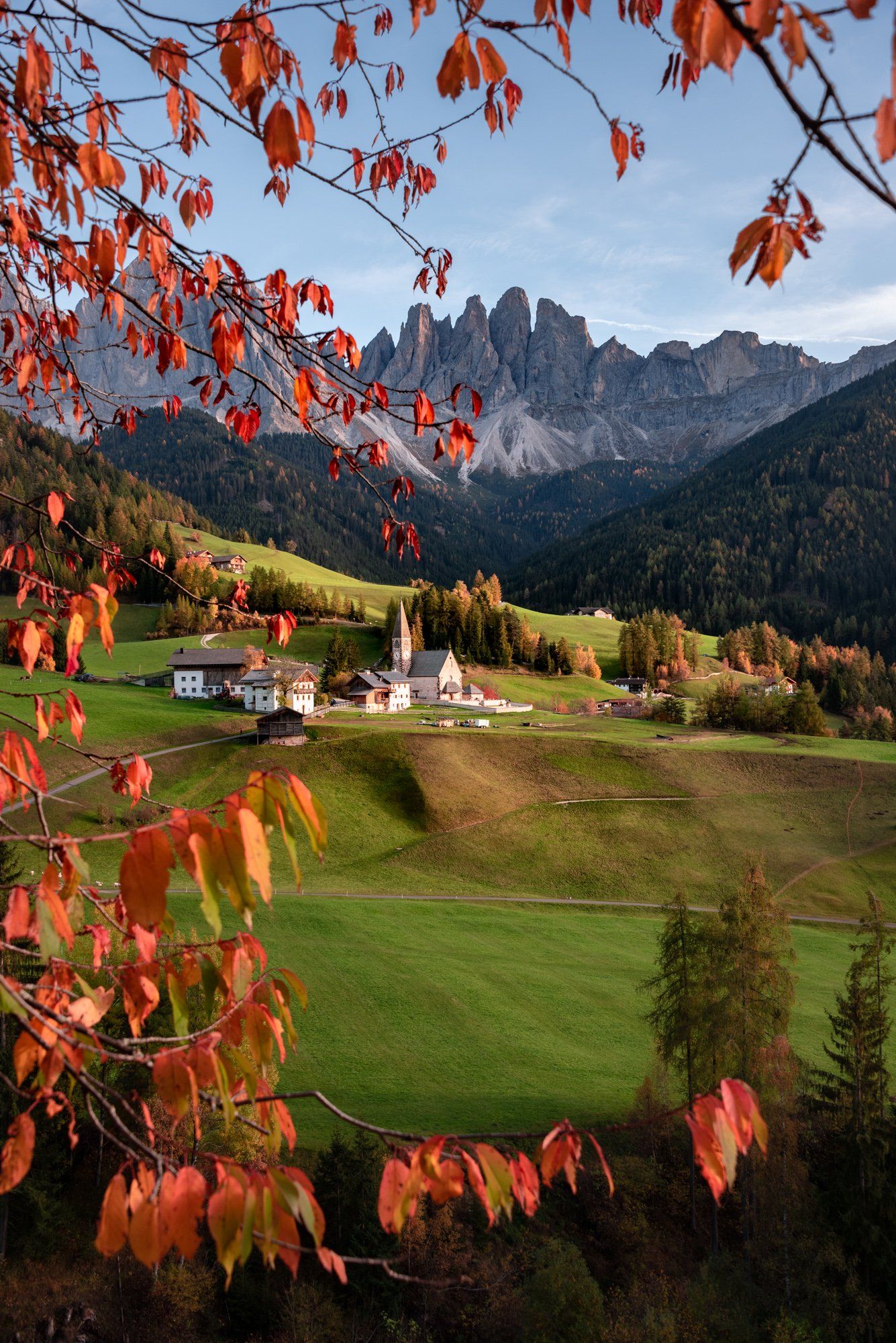 mountains, Italy, St.Maddalena, autumn, landscape, Sylwia Grabinska