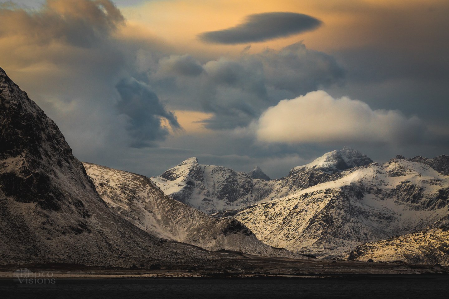 mountains,winter,lofoten,norway,sky,clouds,sunset, Adrian Szatewicz