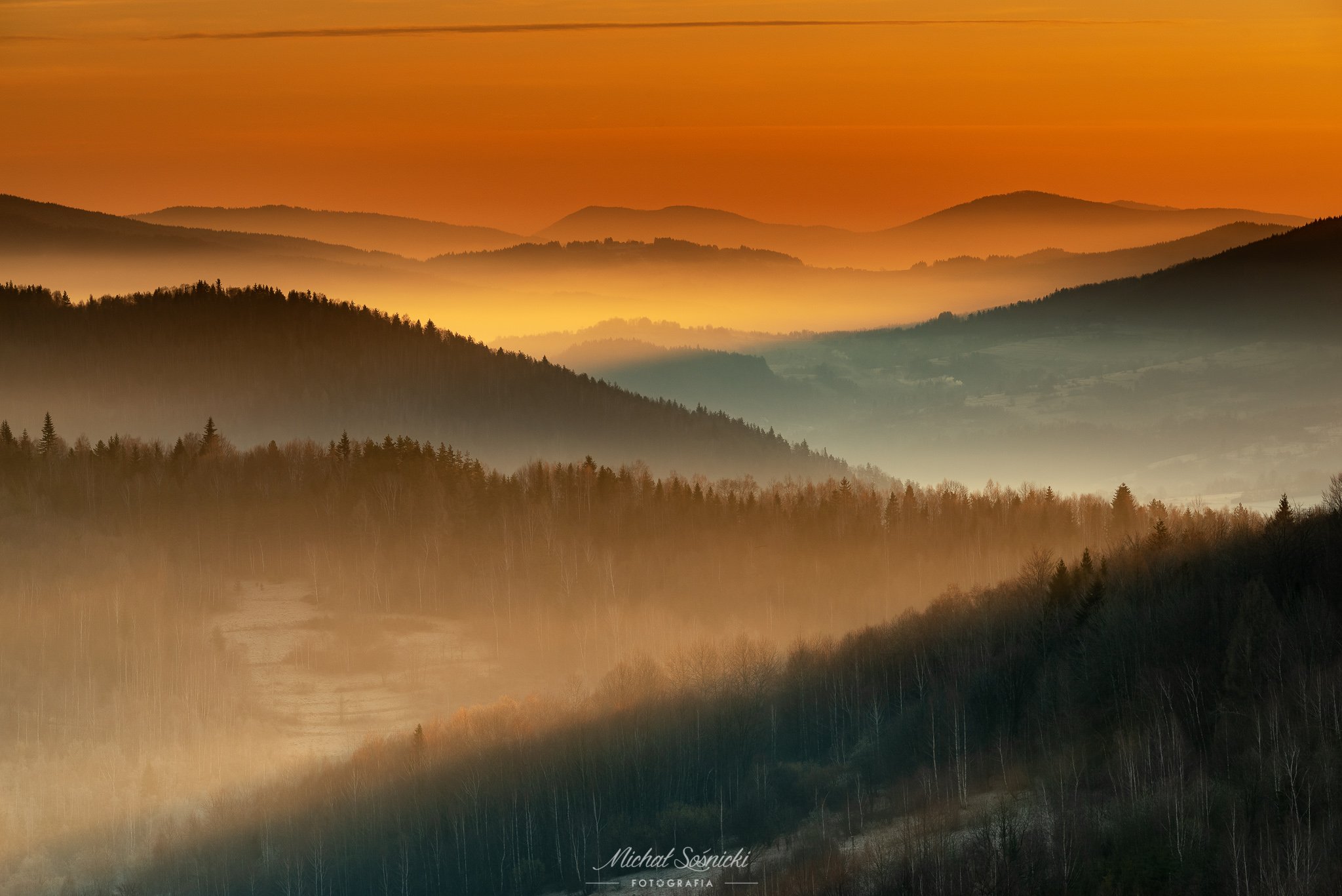 zawoja layers morning sunrise landscape pentax benro, Michał Sośnicki