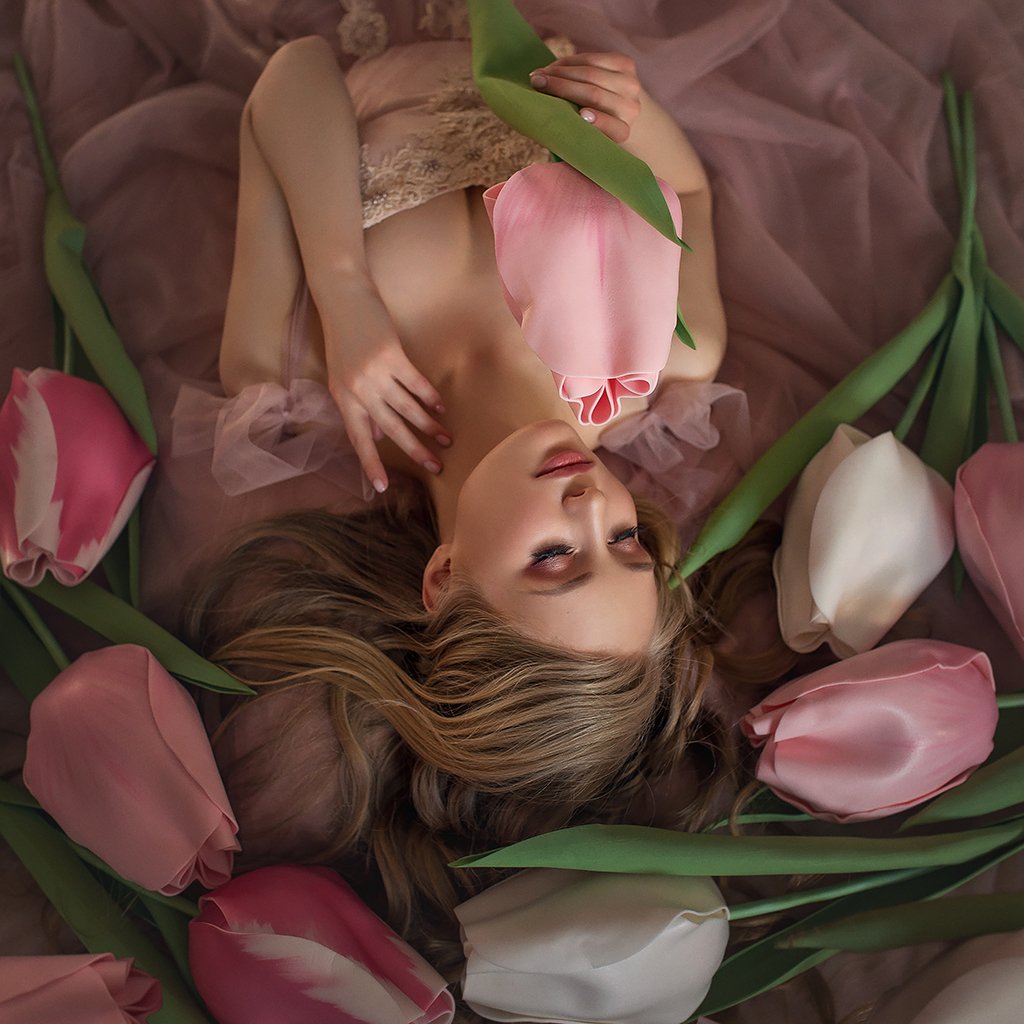 индивидуальная женская фотосессия тюльпаны фотограф чита, Юлия Лепёшкина