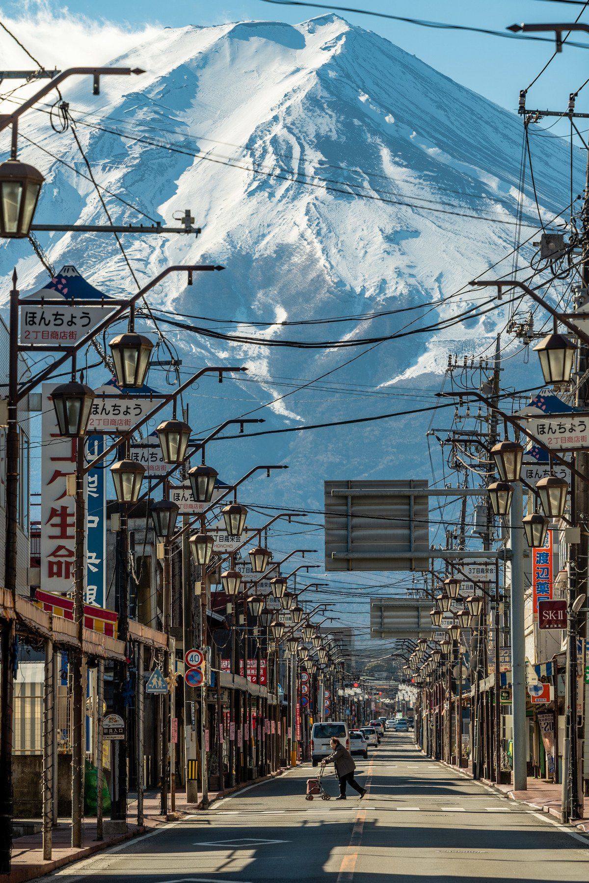 mountain, fuji, street, daytime, landscape, Japan, Refat Sameh