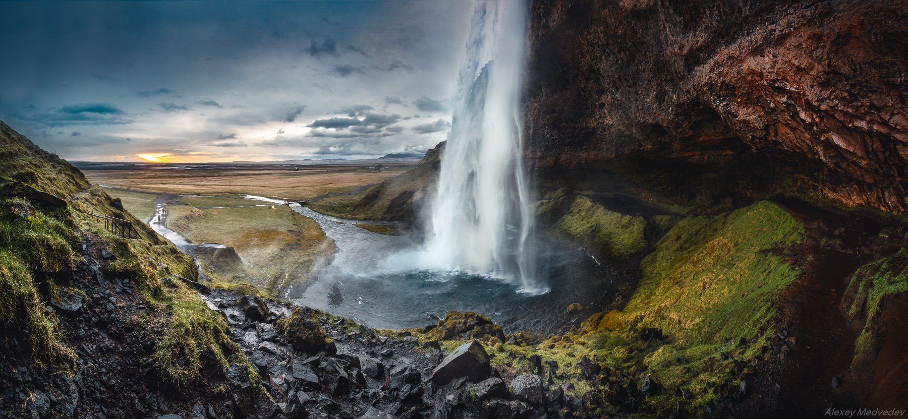 Seljalandsfoss, исландия, водопад, остров, панорама, iceland, waterfall, Алексей Медведев