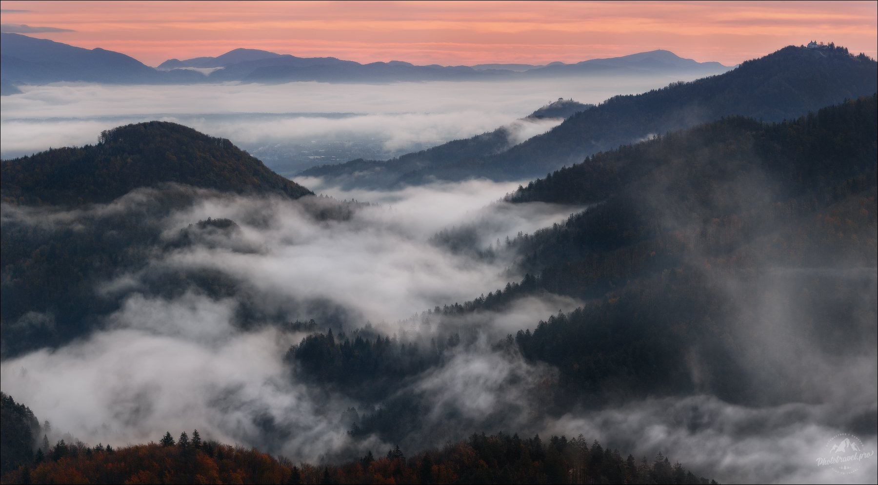 Словения, Slovenia, Jamnik, туман, Влад Соколовский