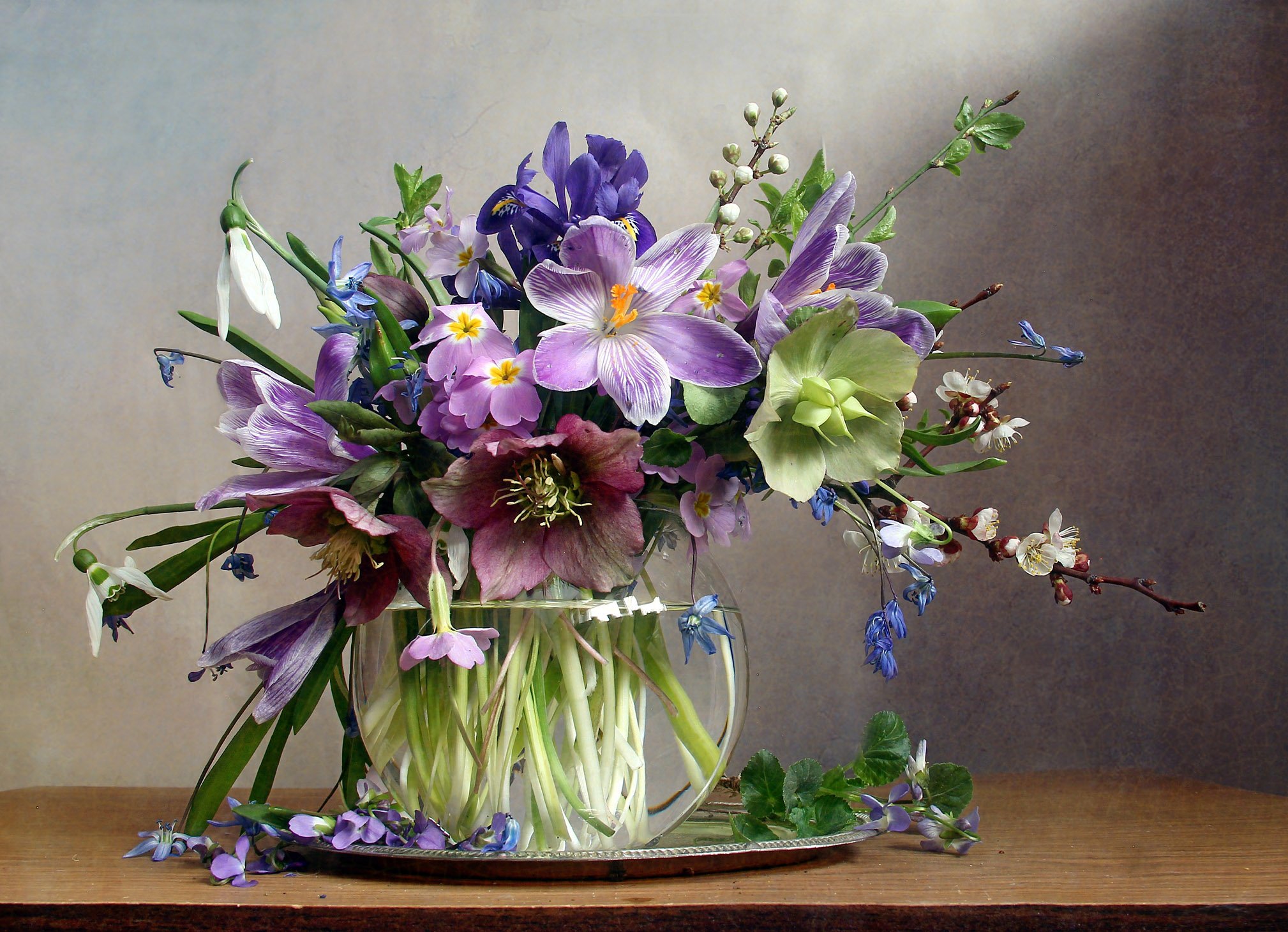 весна, натюрморт, букет цветов, первоцветы, марина филатова, Марина Филатова