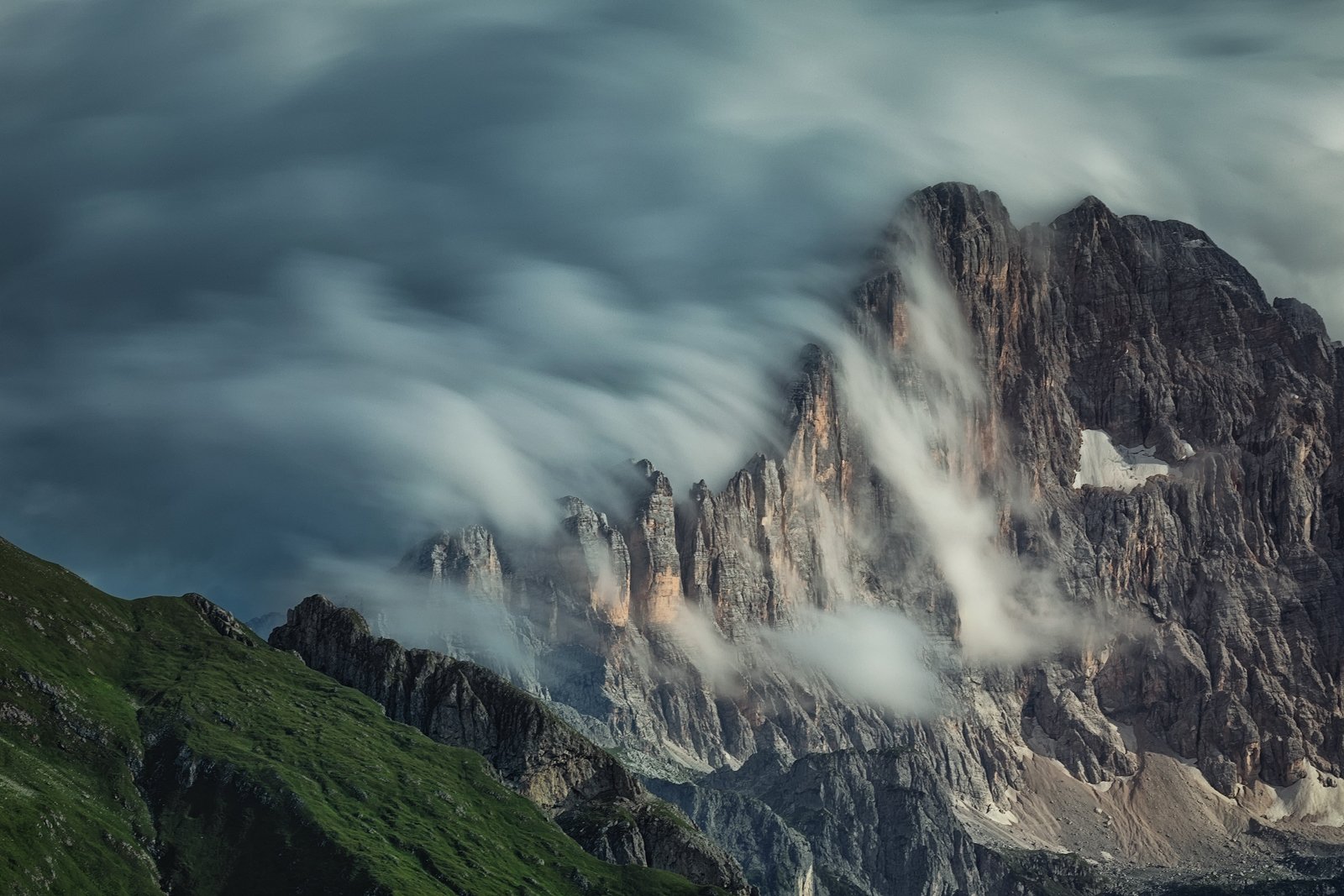 mountains, dolomites, italy, sunset, landscape, nature, travel, summer, peak, clouds, Lazar Ioan Ovidiu