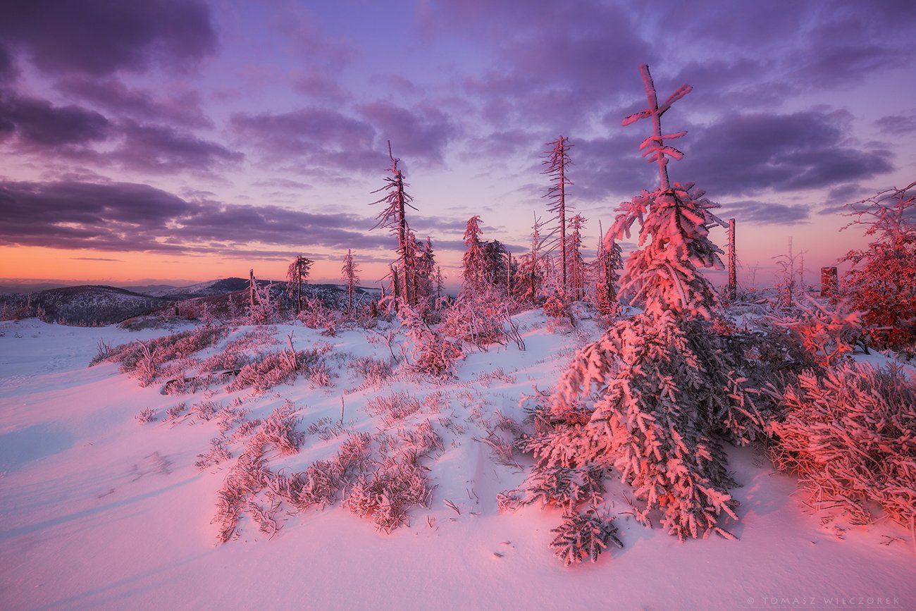 poland, polish, landscape, sunrise, sunset, colours, winter, awesome, amazing, adventure, travel, beautiful, morning, snow, frozen, light, mountains, Tomasz Wieczorek