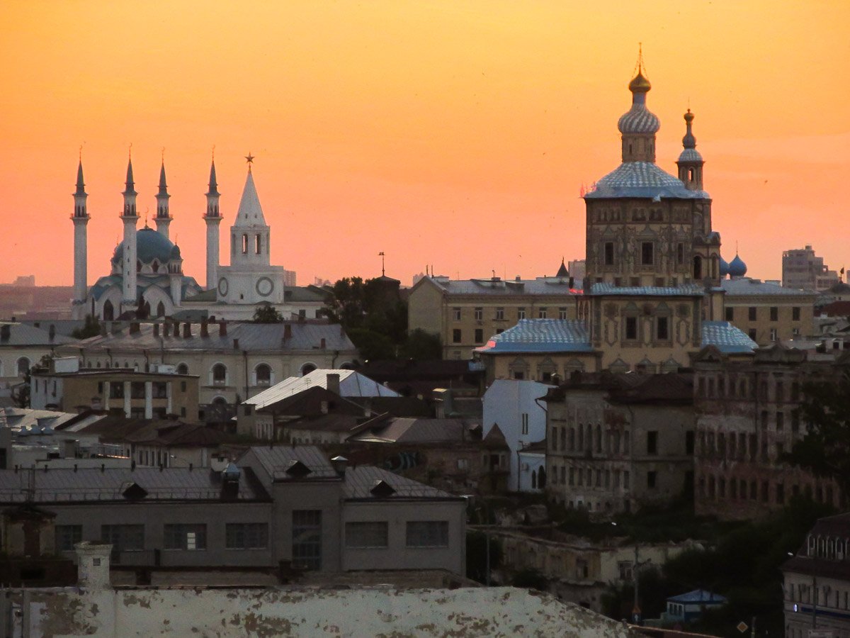 казань, город, закат, мечеть, Сергей Козинцев