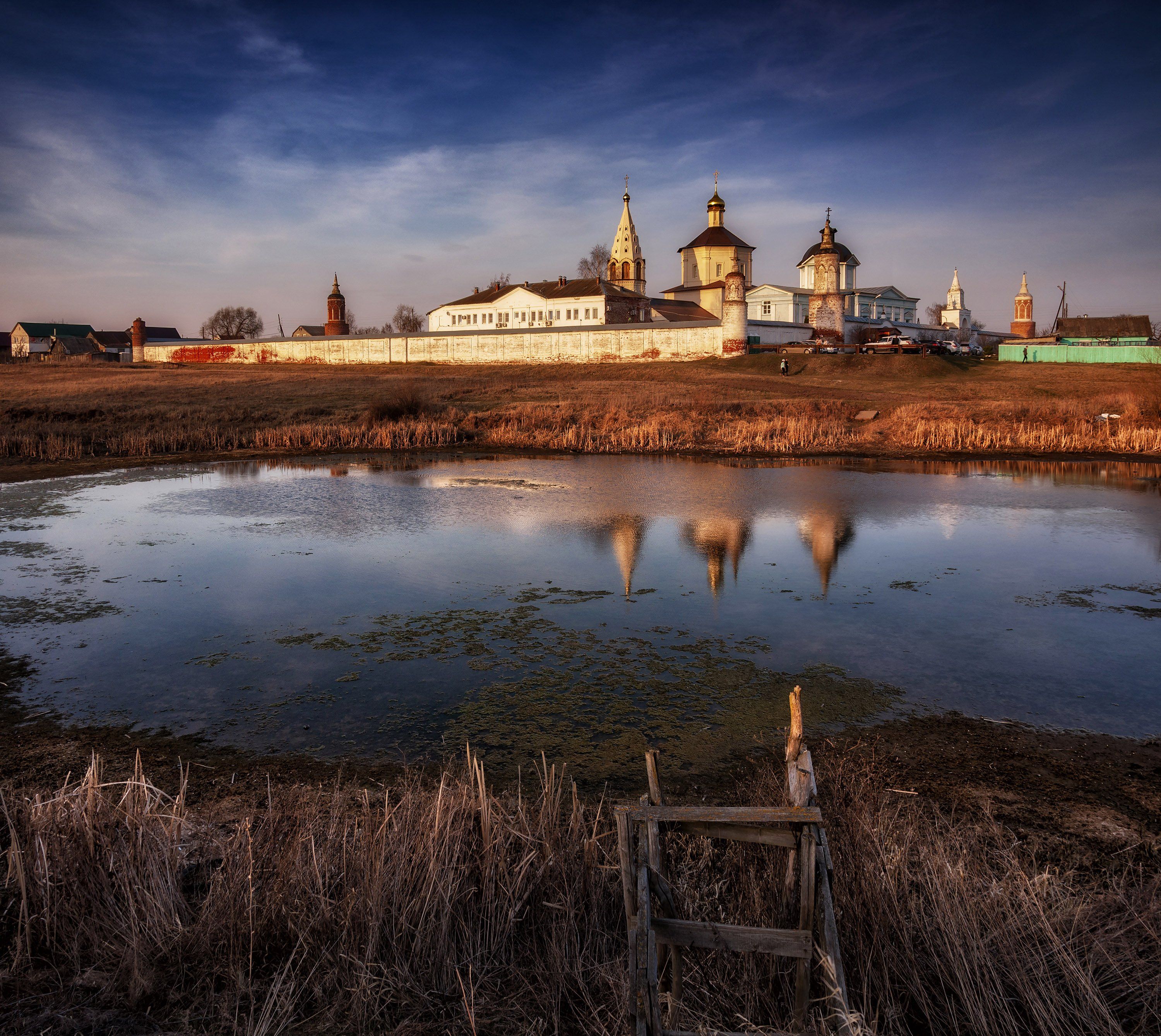 весна,закат,природа,пейзаж,монастырь,россия,коломна,православие, Павел Ныриков