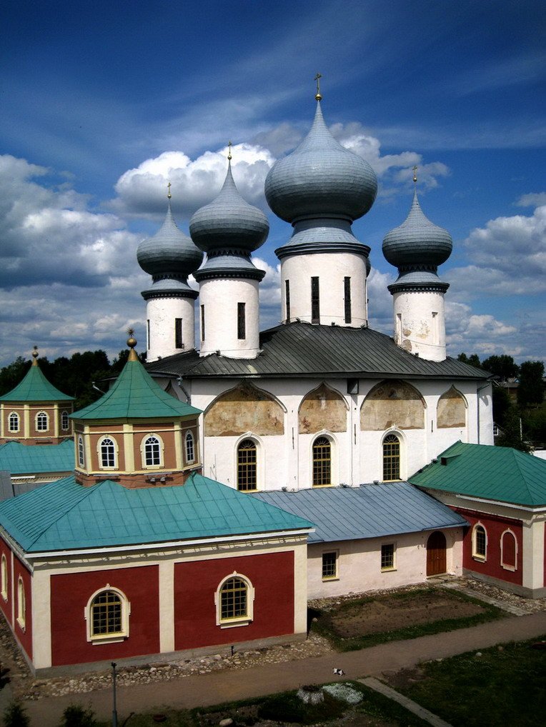 тихвин, монастырь, купола, Andrey D