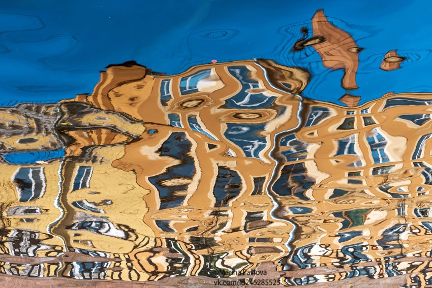 акваабстракция, акваграфика, абстракция, отражение на воде, парейдолия, город, петербург, 1 апреля, Марина Павлова
