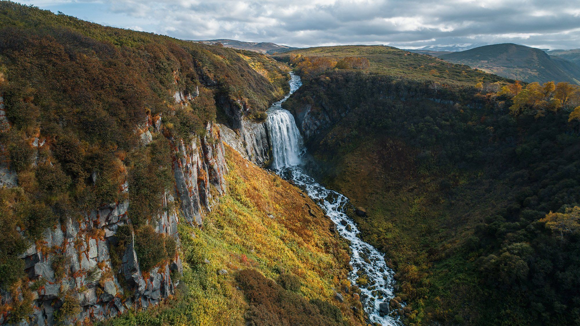 камчатка, осень, водопад, Evgeniy Biryukov