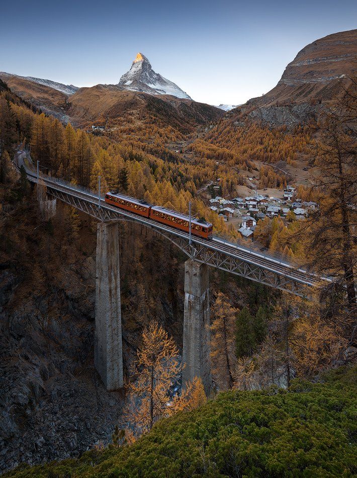 switzerland, matterhorn, zermatt, train, gornergrat, швейцария, маттерхорн, альпы, осень, Alex Yurko