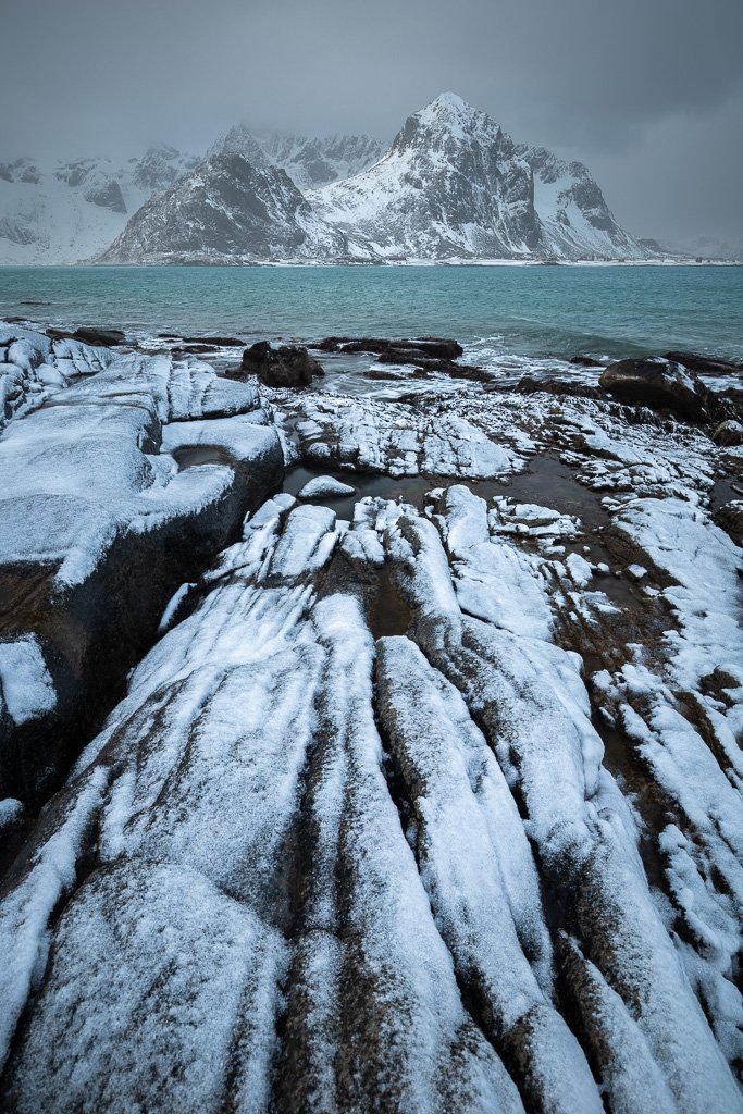 lofoten,norway,norwegian,sea,rocks,winter,wintertime,rock shoreline,coast,, Adrian Szatewicz