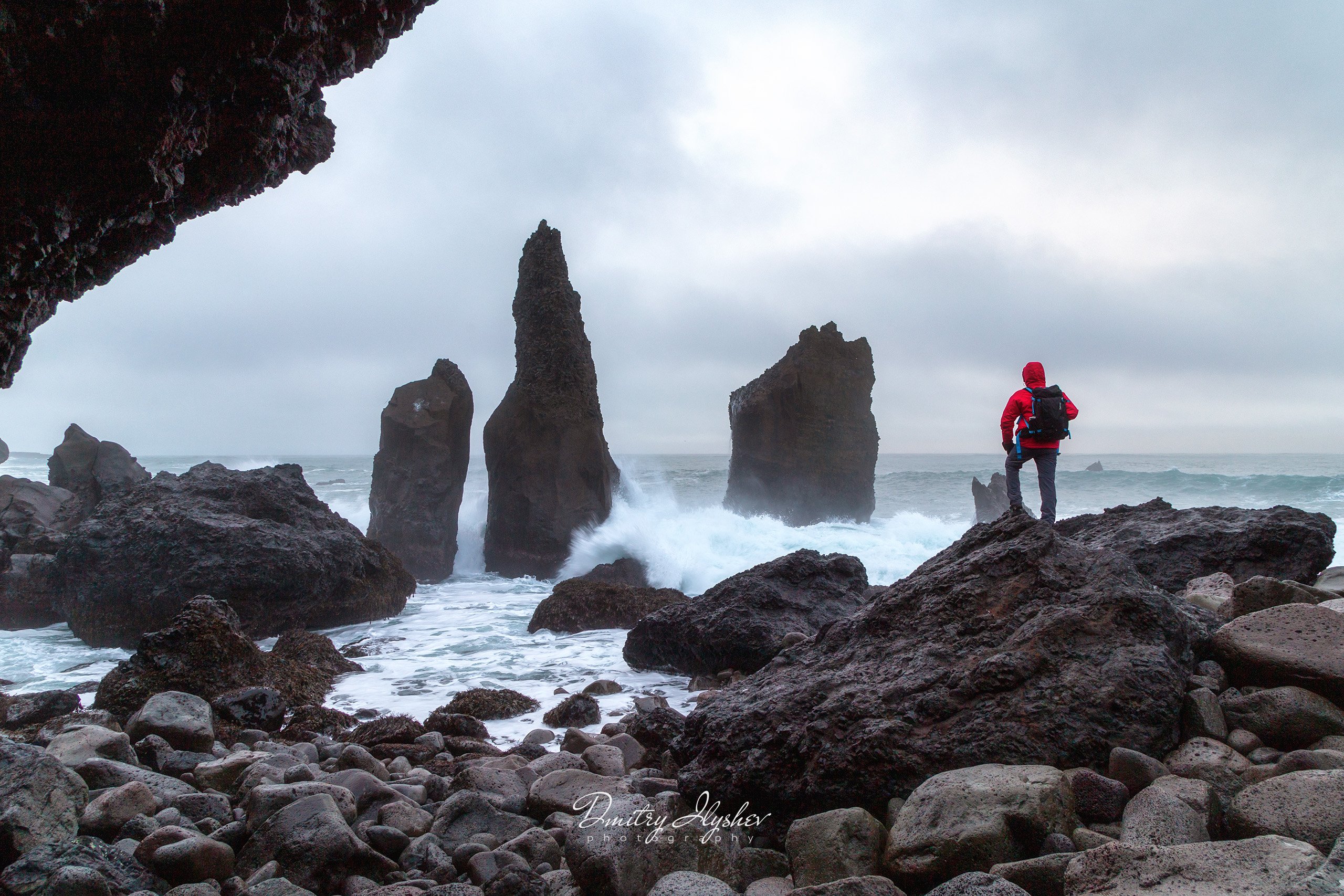 исландия, пейзаж, голубой час, утро, скалы, океан, шторм, природа, фототур, илышев дмитрий, илышев фототур, западная исландия, Dmitry Ilyshev