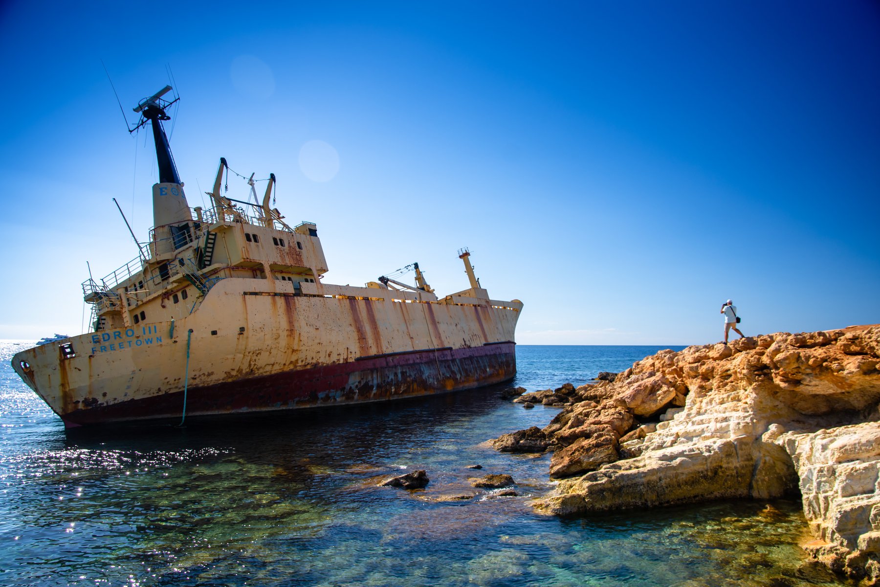 ship, shipwreck, sea, Blue, Момчил Начев