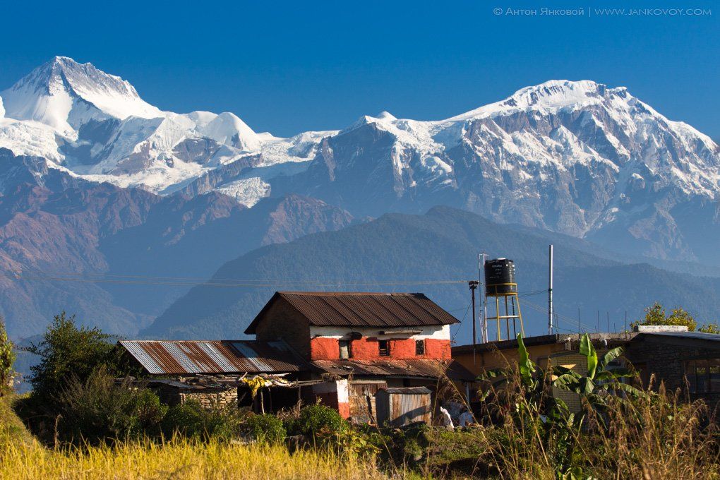непал, гималаи, саранкот, горы, дом, покхара, nepal, himalayas, mountains, house, sarankot, pokhara, Антон Янковой (www.photo-travel.com.ua)