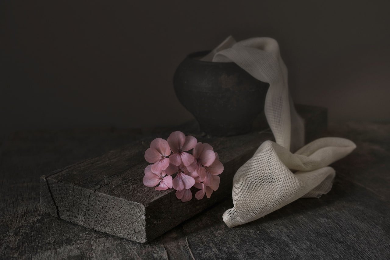цветок, ткань, дерево, Инна Грицик