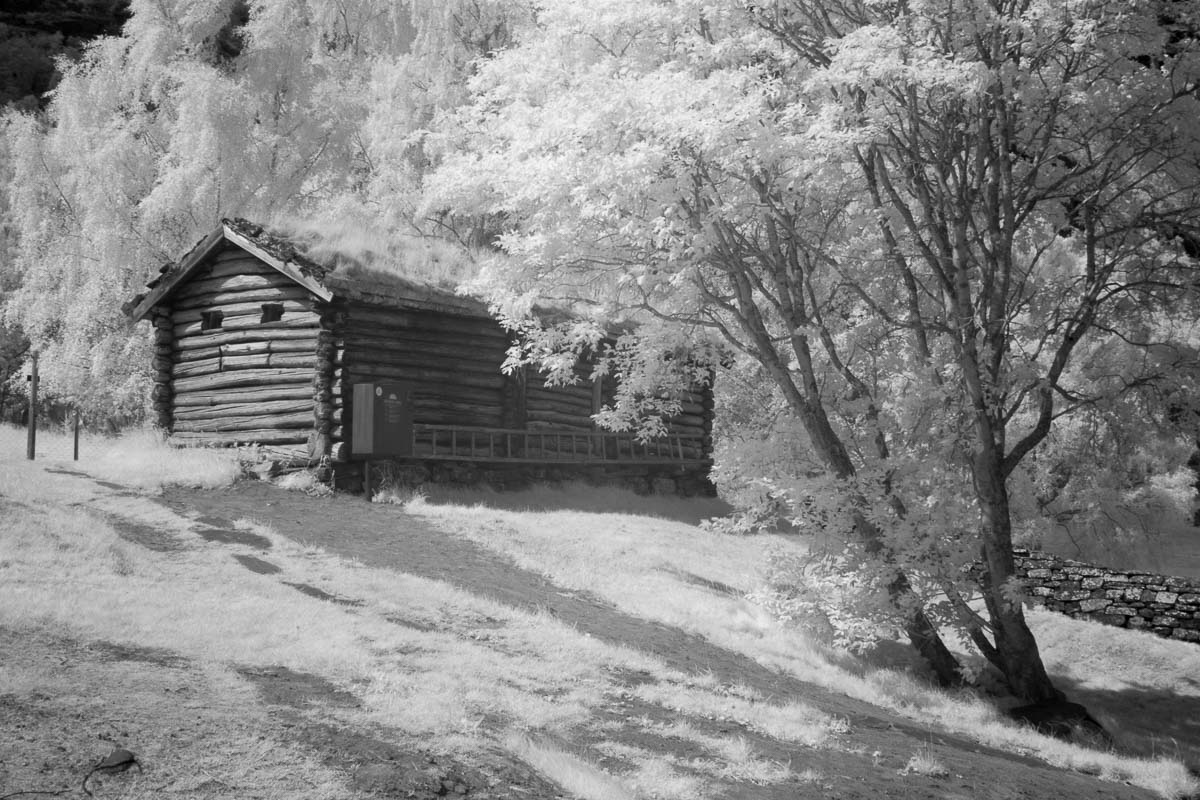 инфракрасная съемка, инфракрасное фото, ir, дом, норвегия, природа, Сергей Козинцев