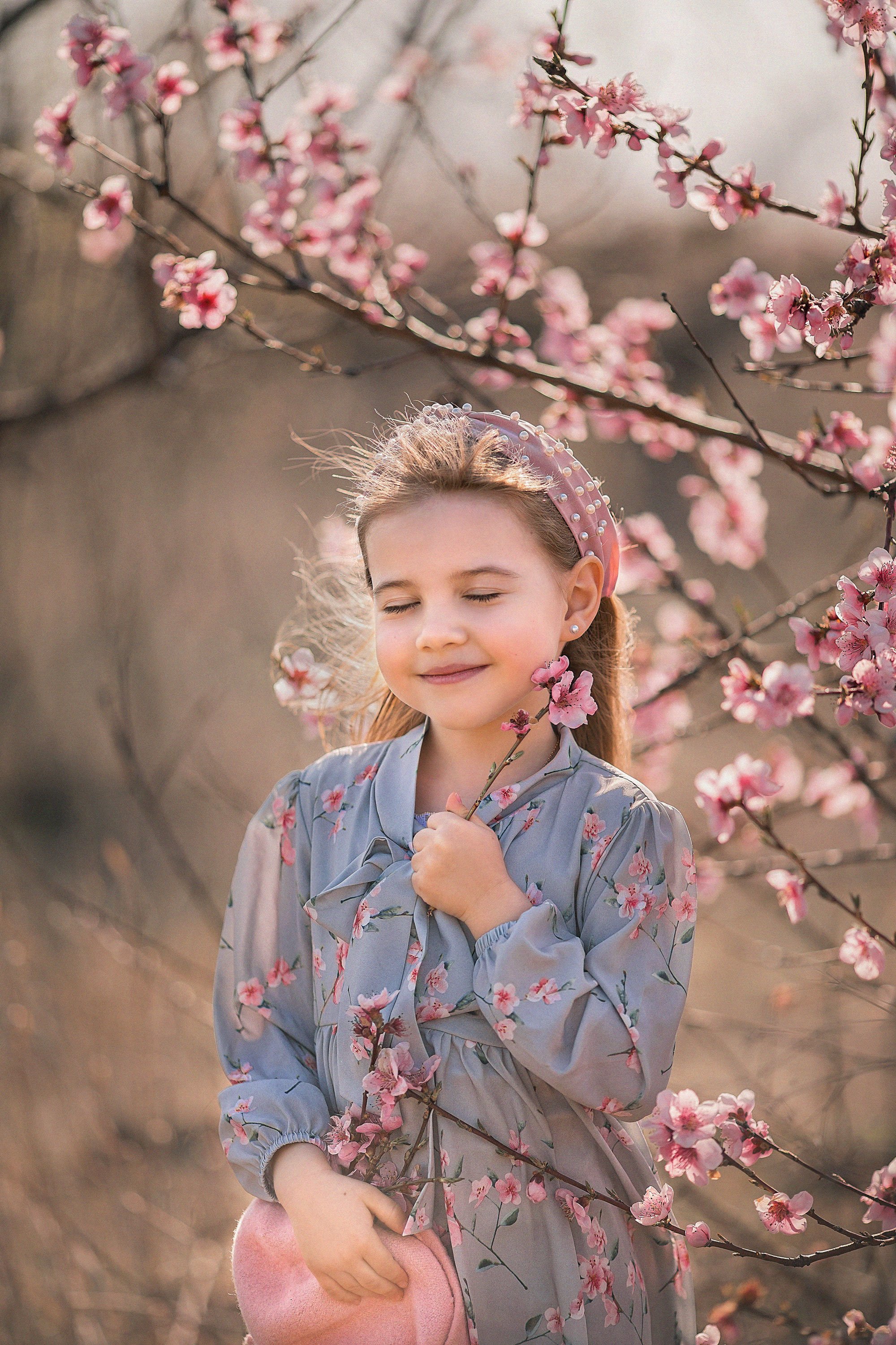 портрет, детский портрет, цветущие сады, , Александра Пименова