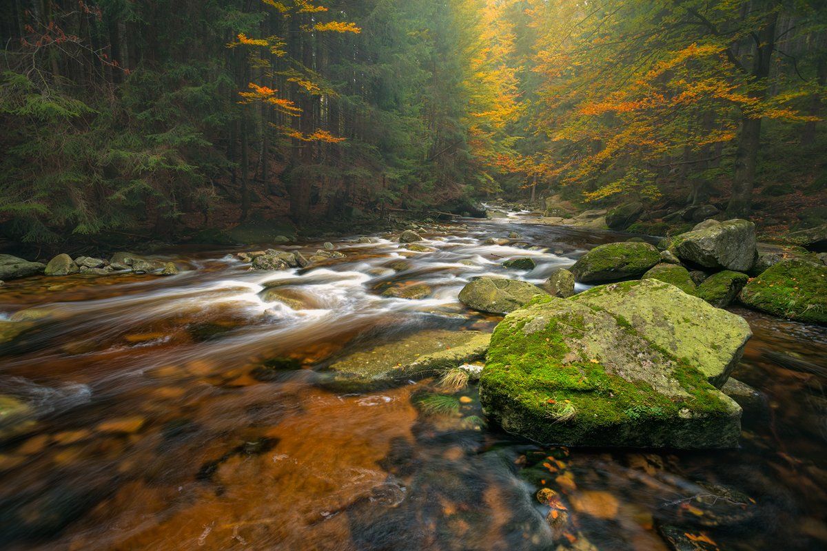 autumn,mountains,canon,waterfall, Iza i Darek Mitręga