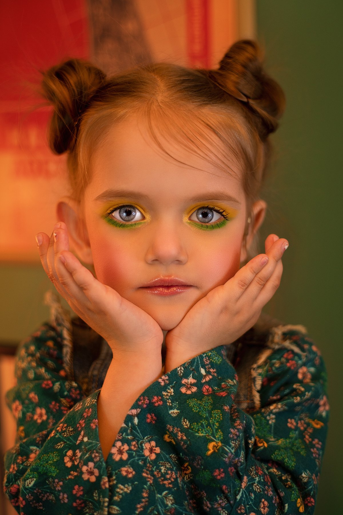 Девочка макияж портрет арт гламур, Ольга Алехина