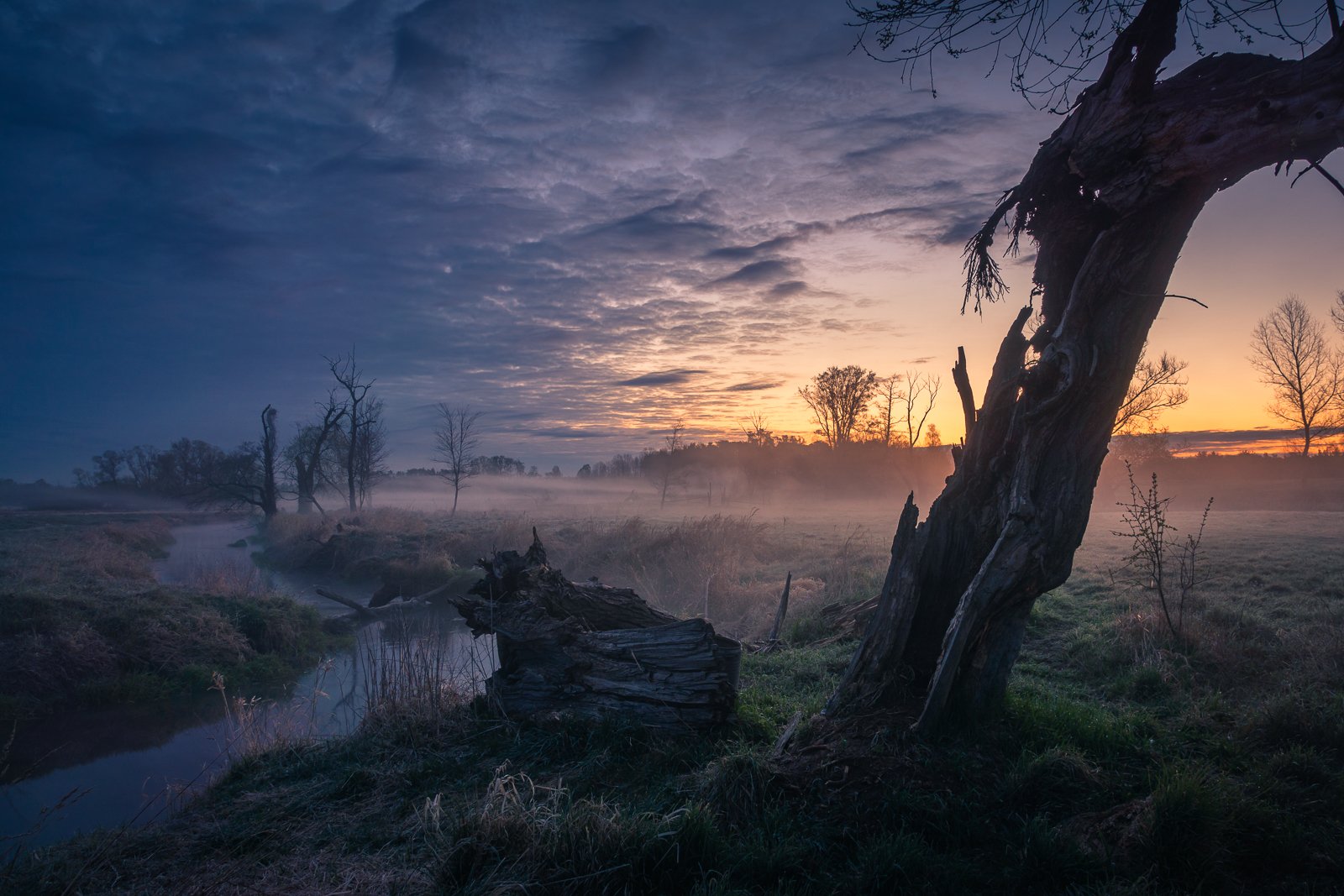 dawn, landscape, nature, river, foggy, sunrise, jeziorka, , Artur Bociarski