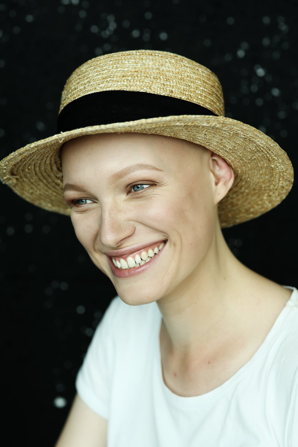 девушка, шляпа, улыбается, смеется, глаща , Дарья Комарова