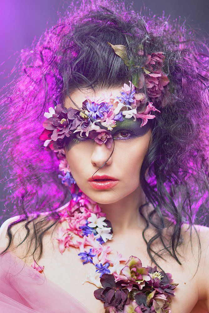 flowers, artbeauty, makeup, Инна Любичанская