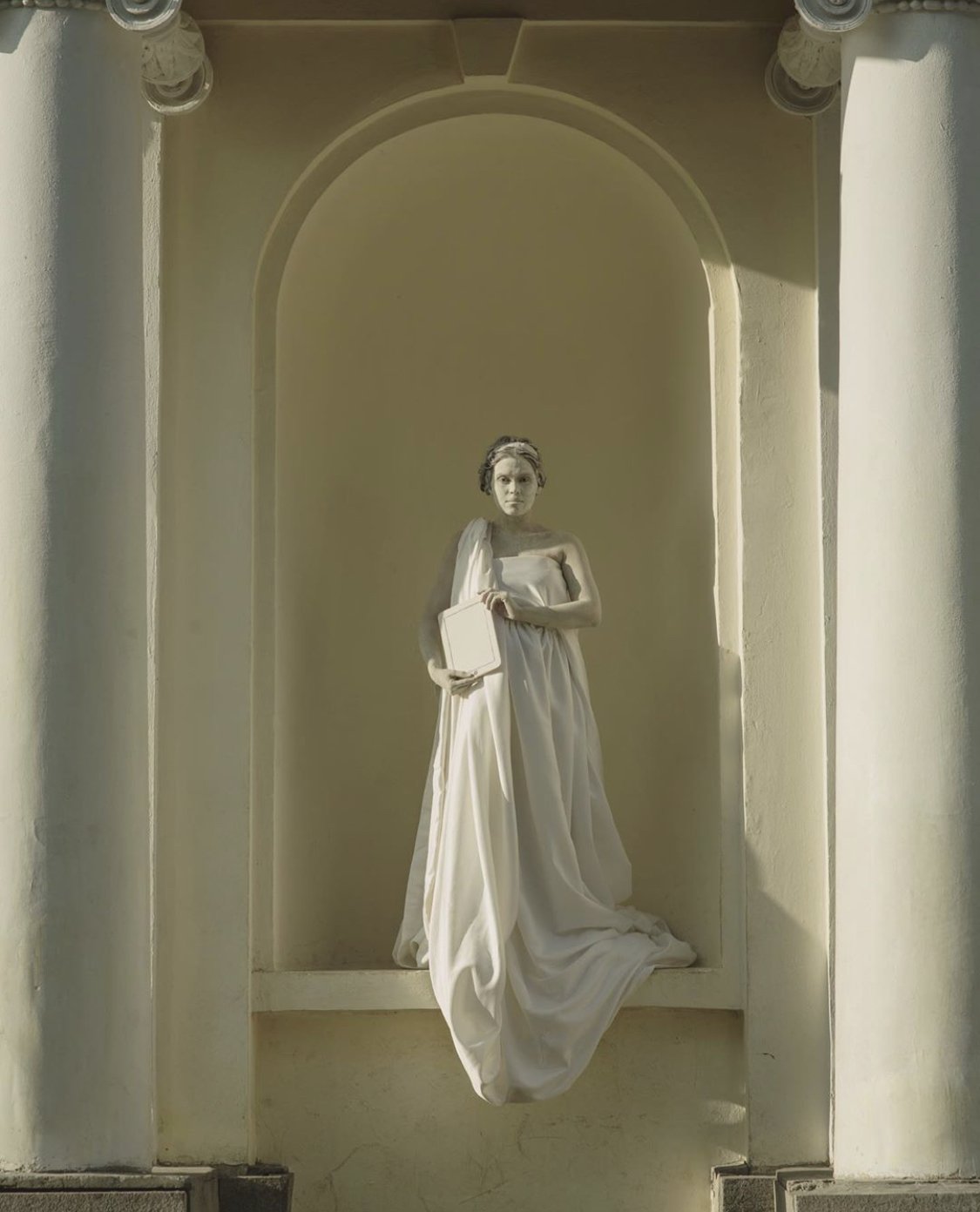 античная, скульптура, живая, солнце, колонны , Дарья Комарова