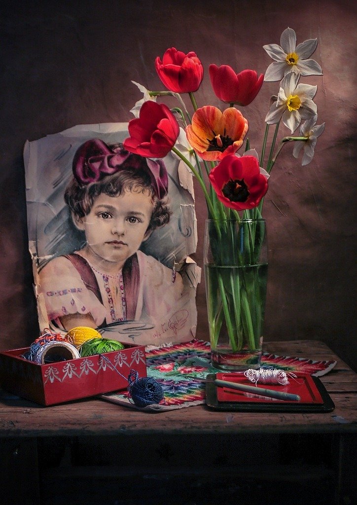 натюрморт,весна,клубника,цветы,, Zadorina Svetlana