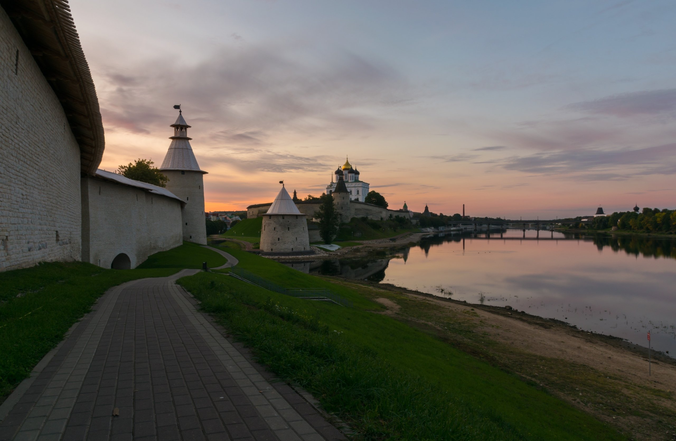 pskov, pleskau, псков, кром, кремль, landscape, pskovregion, krom, kremlin, утро, восход, река, реки, Мержанов Дима