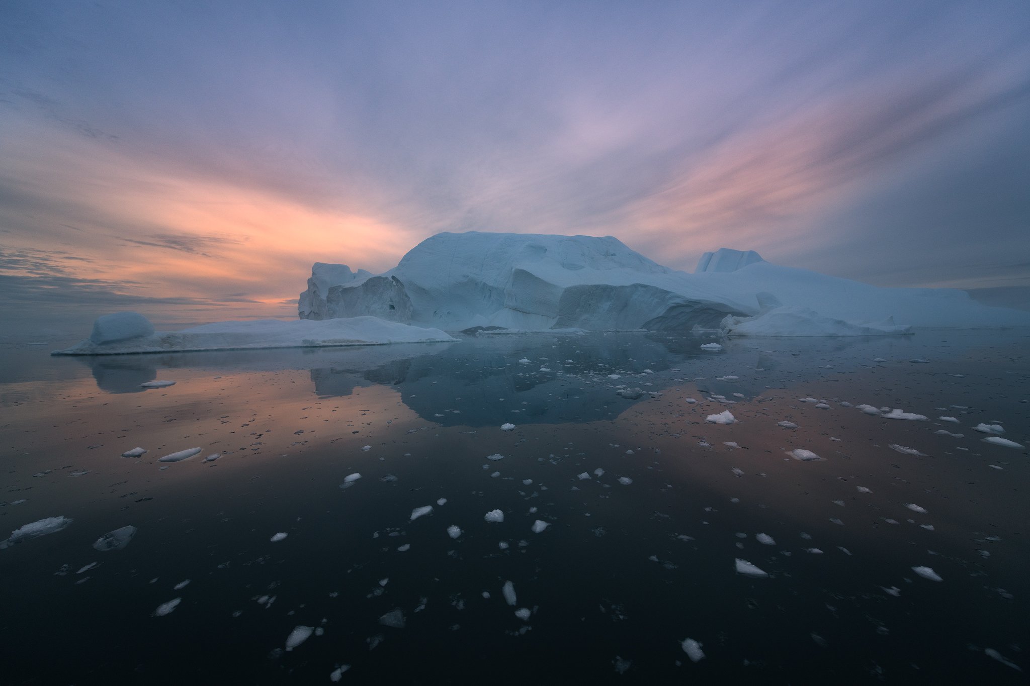 iceberg, reflection, Natnattcha Chaturapitamorn