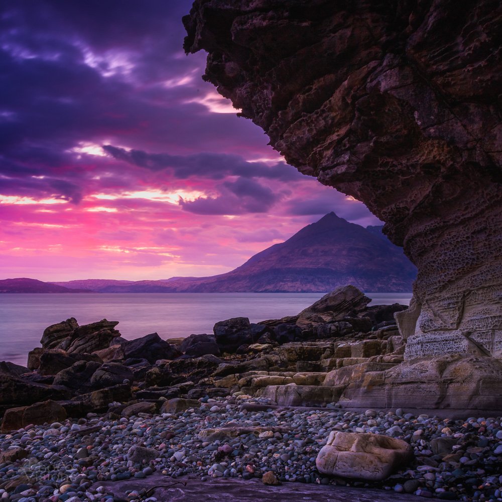 skye,scotland,isleofskye,scottish,highlands,sunset,sea,nature,rocks,, Adrian Szatewicz