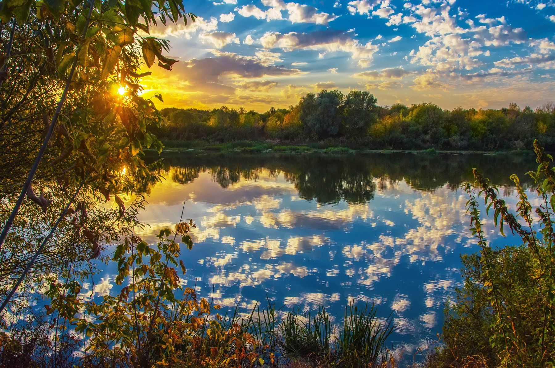 река,закат,дон,осень,вечер,краски дня,отражение,природа, Владимир Володин