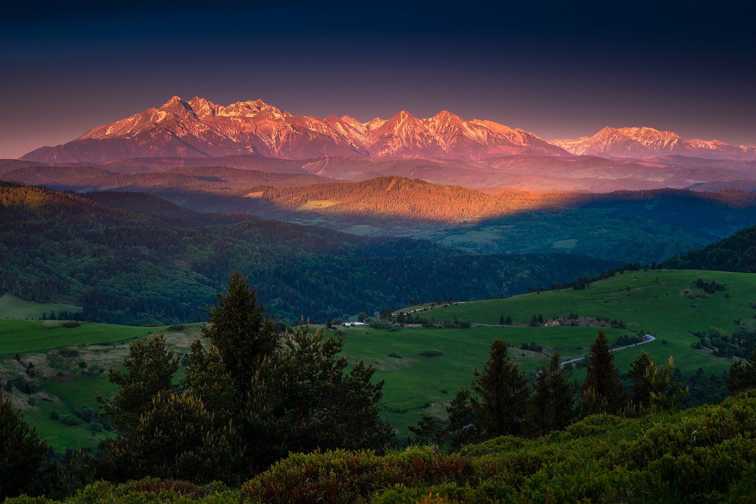 europe, mountains, slovakia, sunset, poland, Michał Kasperczyk