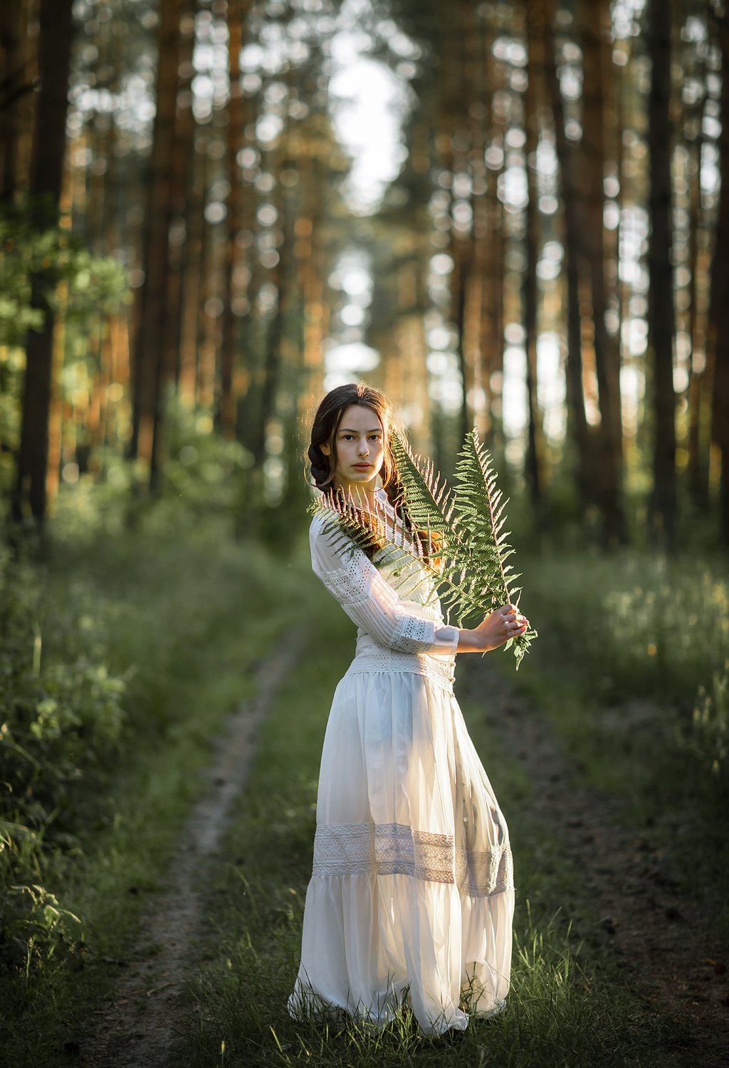 women girl kornelia diva forest trees bokeh forest maiden magic mist лесная дева, Radoslaw Dranikowski