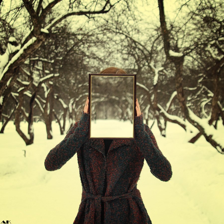 snow, faceless, portrait, Колбая Александр