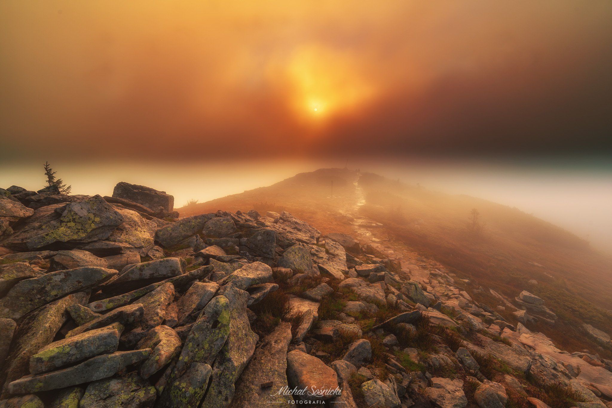 #magic #sunrise #cloudy #foggy #rock #mountain #poland #nature #landscape, Michał Sośnicki