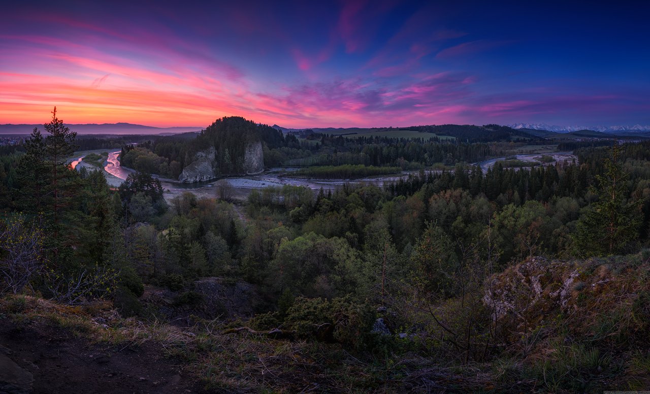 #landscape #panoramic #photo #nikon #poland #adventure #sunrise #mountains #forest #river #sky #nature, Rafał Bujakowski