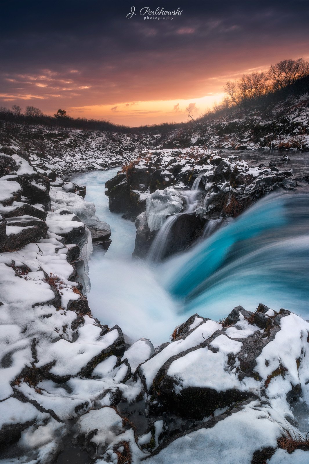 iceland, river, glacier, sunset, colours, magic, contrast,, Jakub Perlikowski