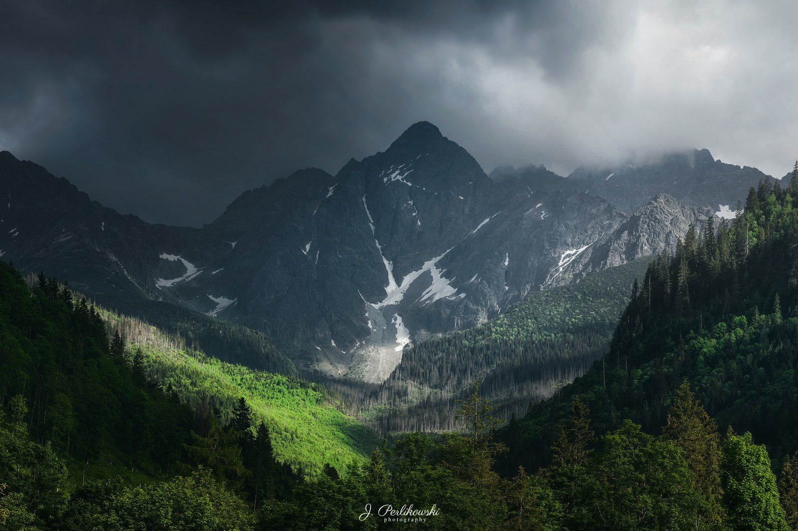 tatras, tatry, tatra, landscape, mountains, storm, cloudy, light, thunder,, Jakub Perlikowski